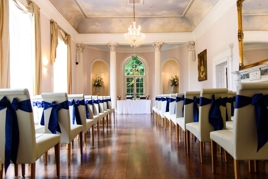 The wedding ceremony room at Colwick Hall