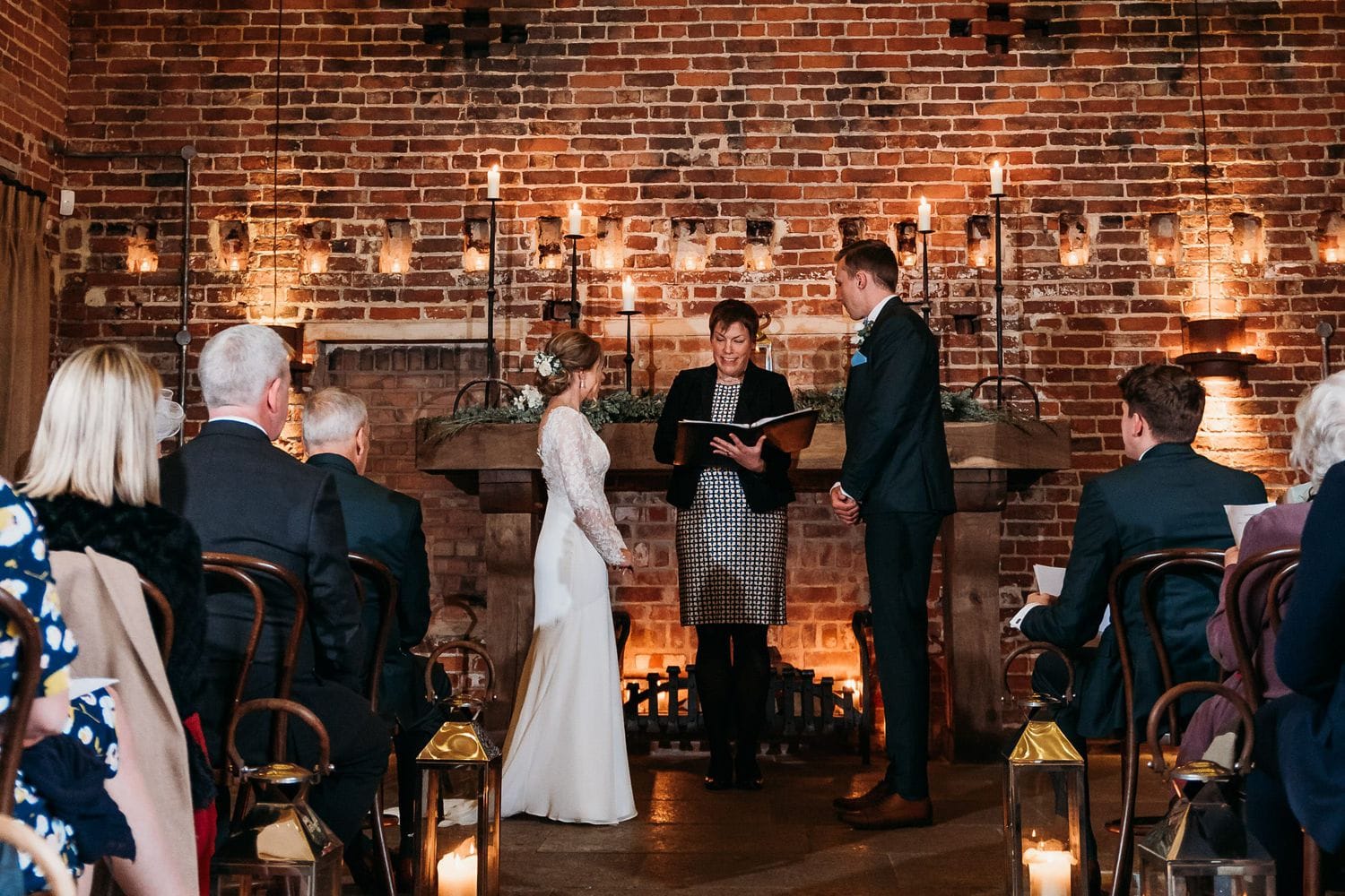 Celebrant wedding ceremony at Hazel Gap Barn